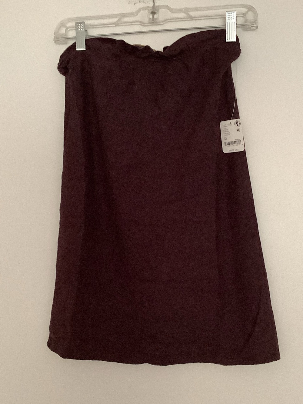 Free People Strapless Tunic in Dark Brown Fudge Free est